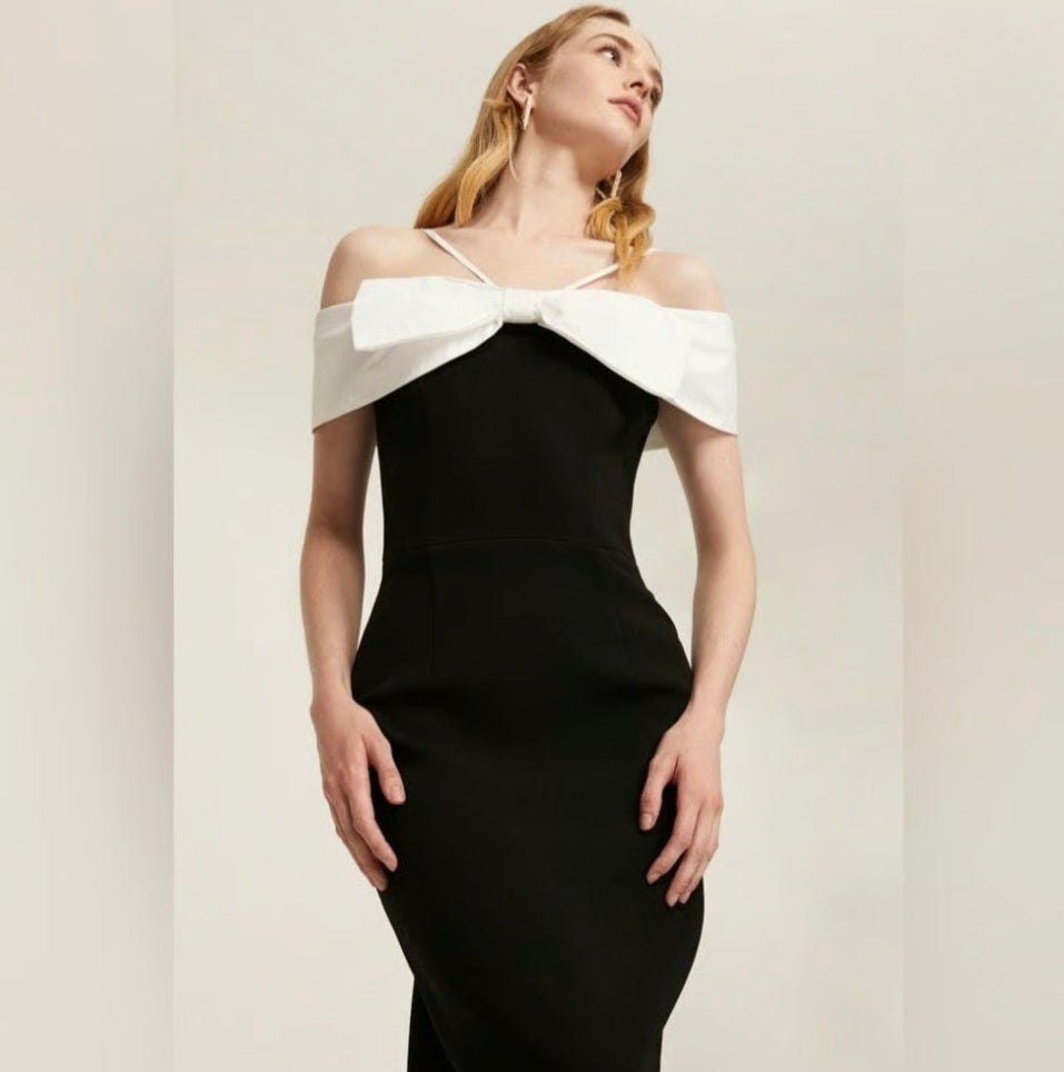 Hepburn Midi Black/White