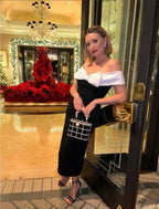 Hepburn Midi Black/White
