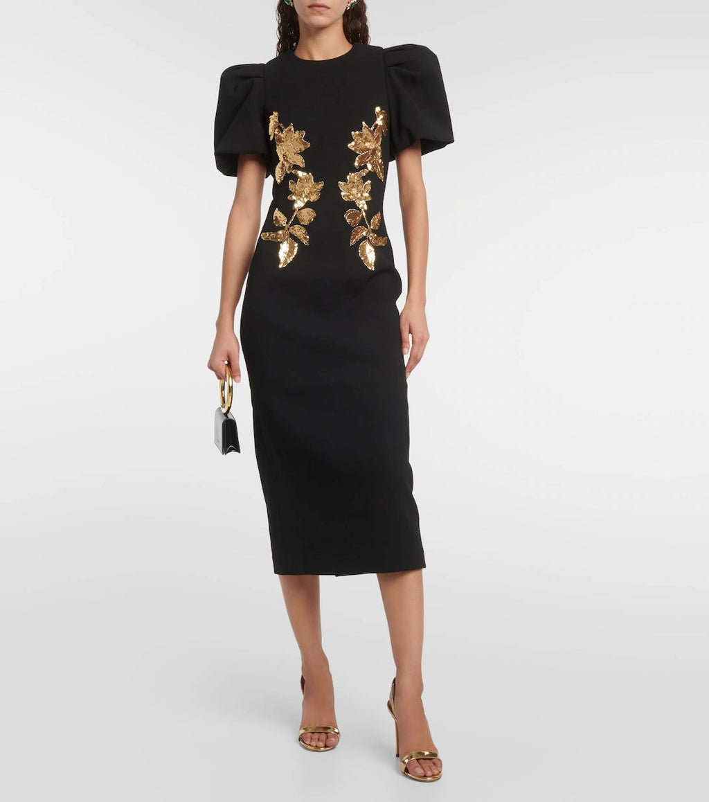 Versailles Sequin Embellished Midi Dress