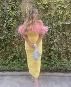Zion Midi Dress Lemon Yellow