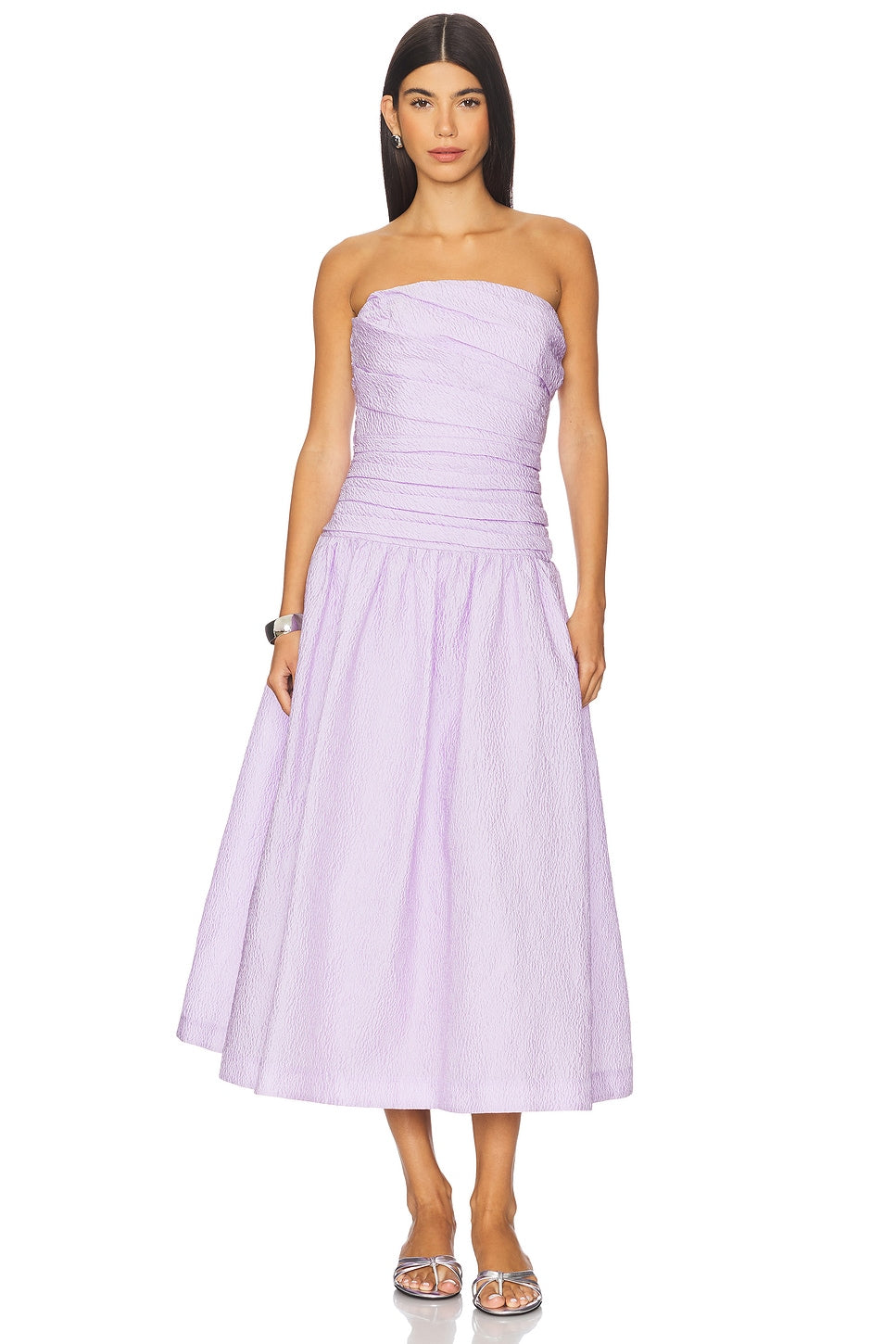 Sophia Strapless Dress Purple