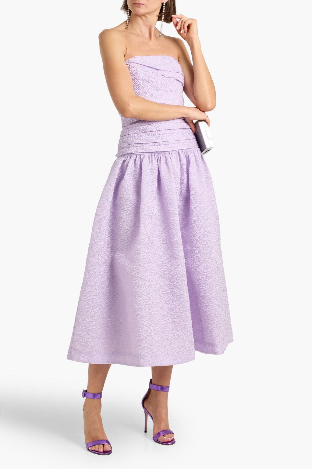 Sophia Strapless Dress Purple