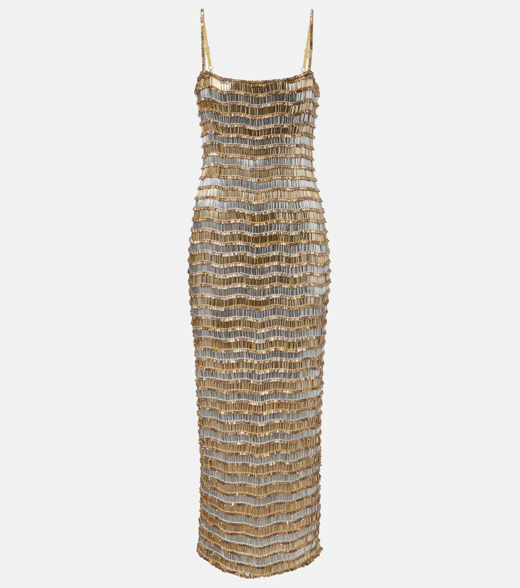Zeph Gown Gold Silver
