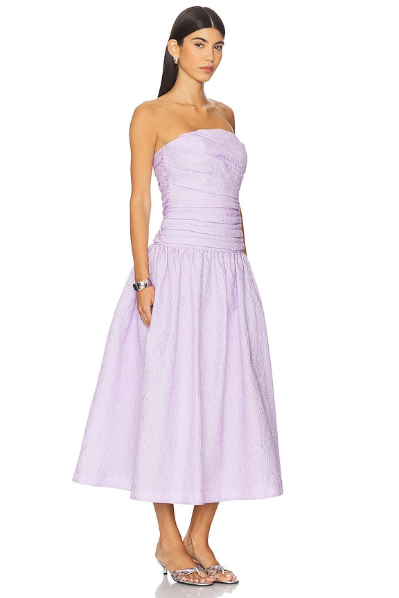 Sophia Strapless Dress Purple