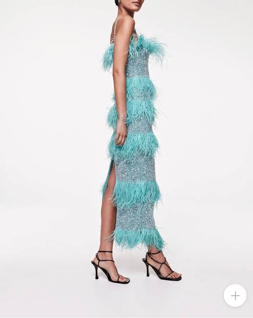 Frenchy Dress Aqua
