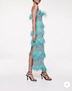 Frenchy Dress Aqua