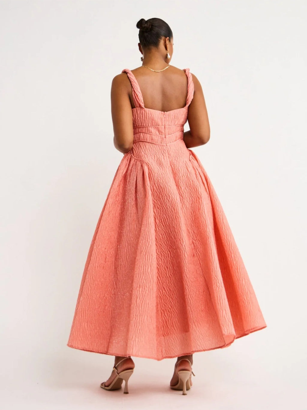 Sophy Strap Midi Peach