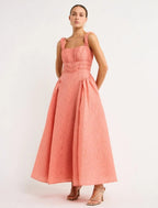 Sophy Strap Midi Peach