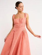 Sophy Strap Midi Peach